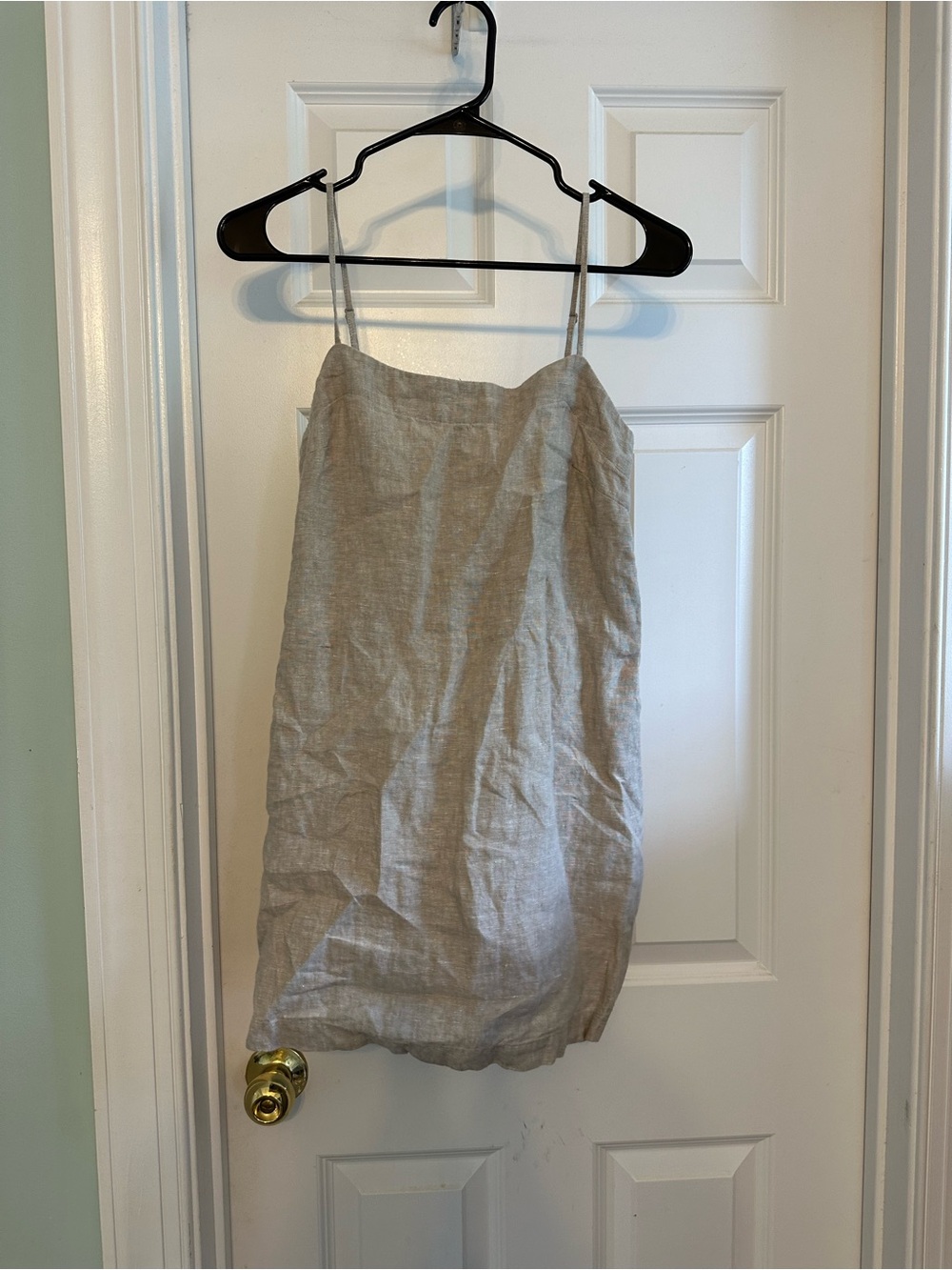 Quince Beige Linen Mini dress/long tank